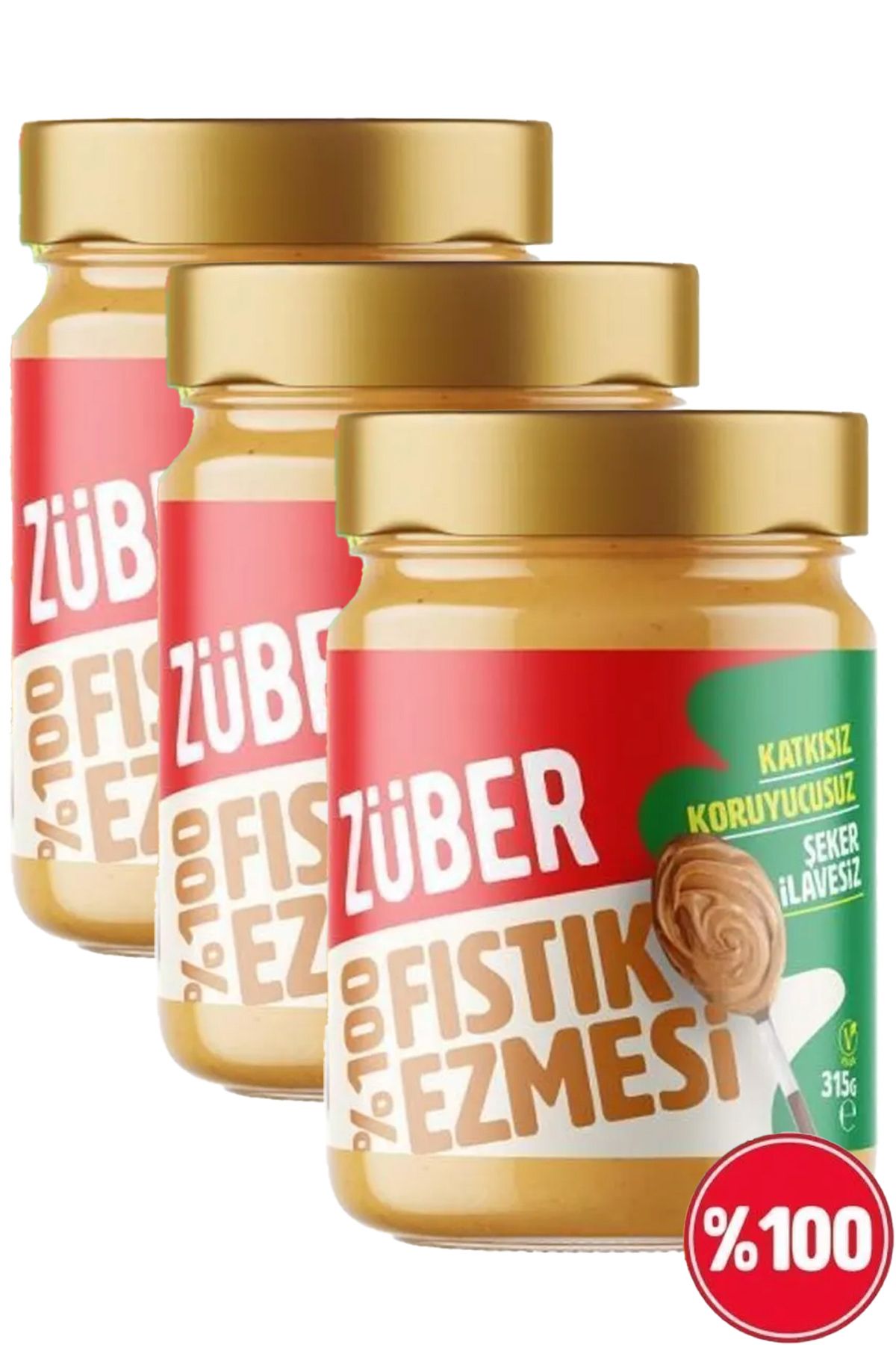 Fıstık Ezmesi %100 315g X 3 Adet