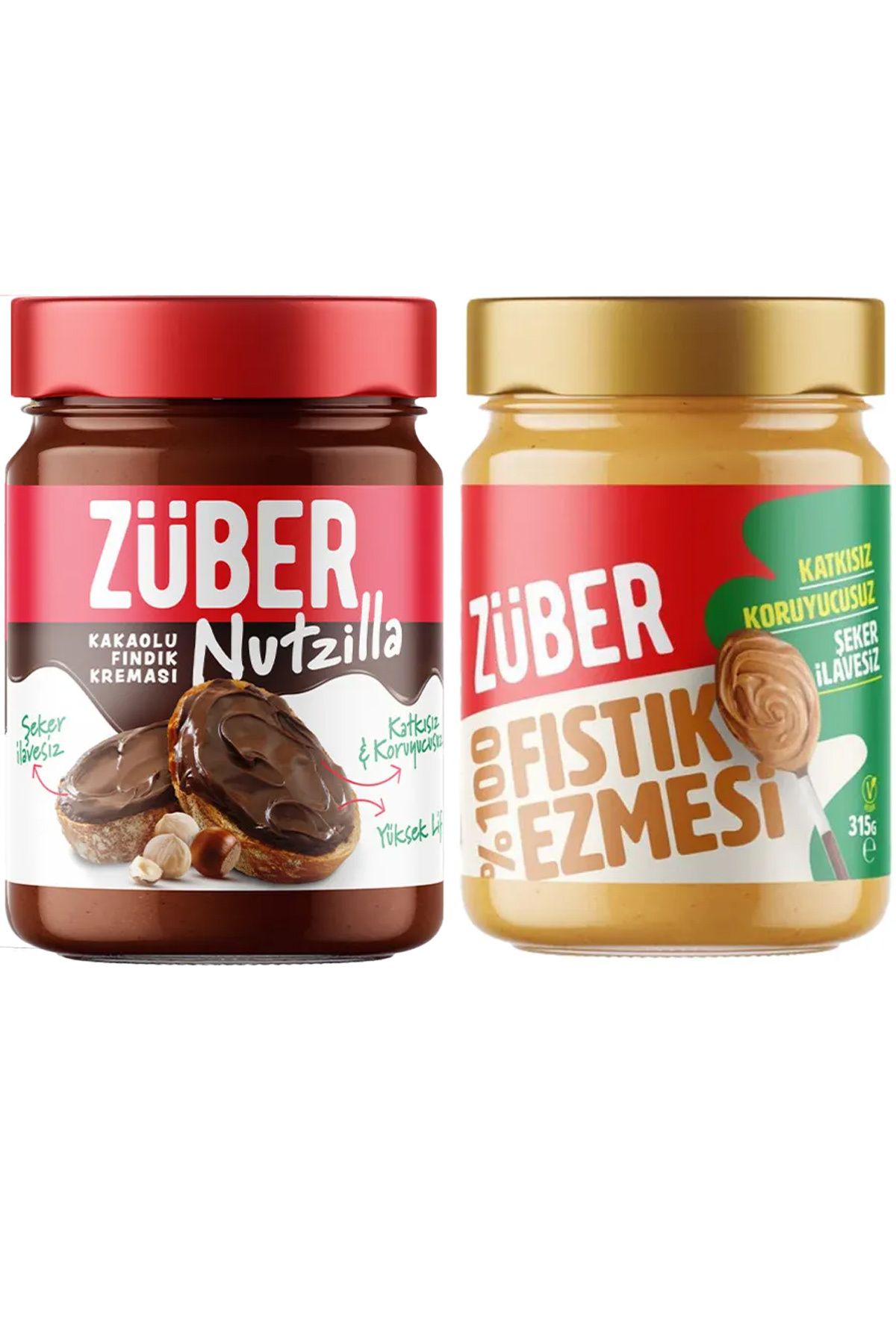 Nutzilla Fındık Kreması + %100 Fıstık Ezmesi