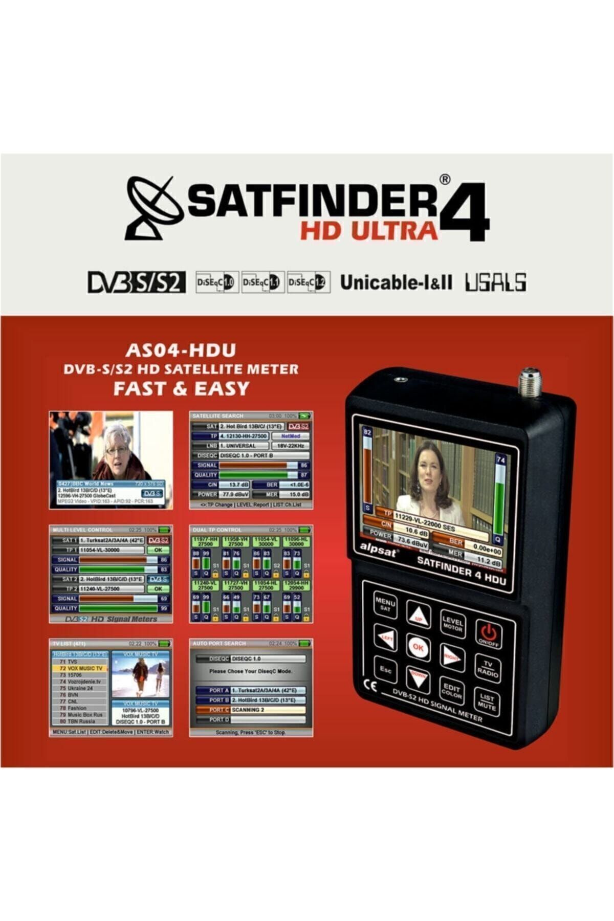 Satfinder 4 Hd Ultra Görüntülü Full Hd Uydu Bulucu