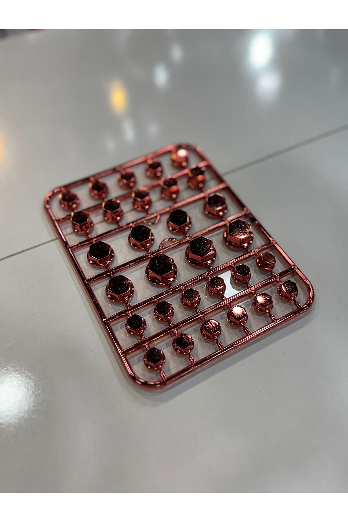 Motosiklet Vida Somun Cıvata Kapağı- Kırmızı