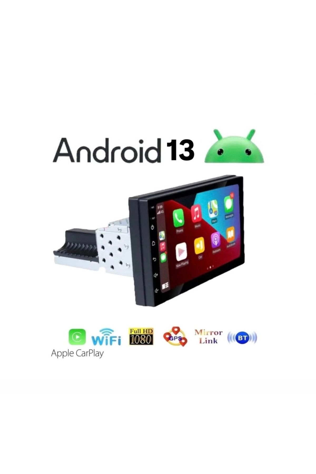 Kl-8238 2/32gb 7" Android Carplayli Multimedia Ince Kasa Double Teyp Uyumlu