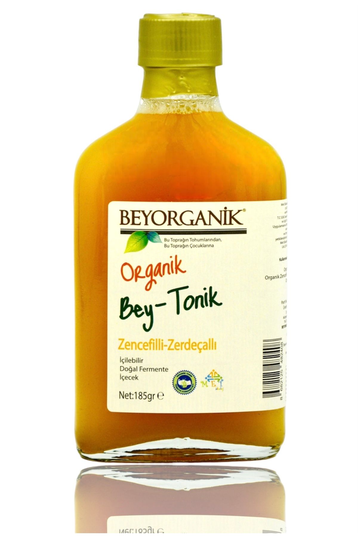 ORGANİK Bey Tonik (ZERDEÇALLI-ZENCEFİLLİ) 185gr (PESTİSİT ANALİZLİ)