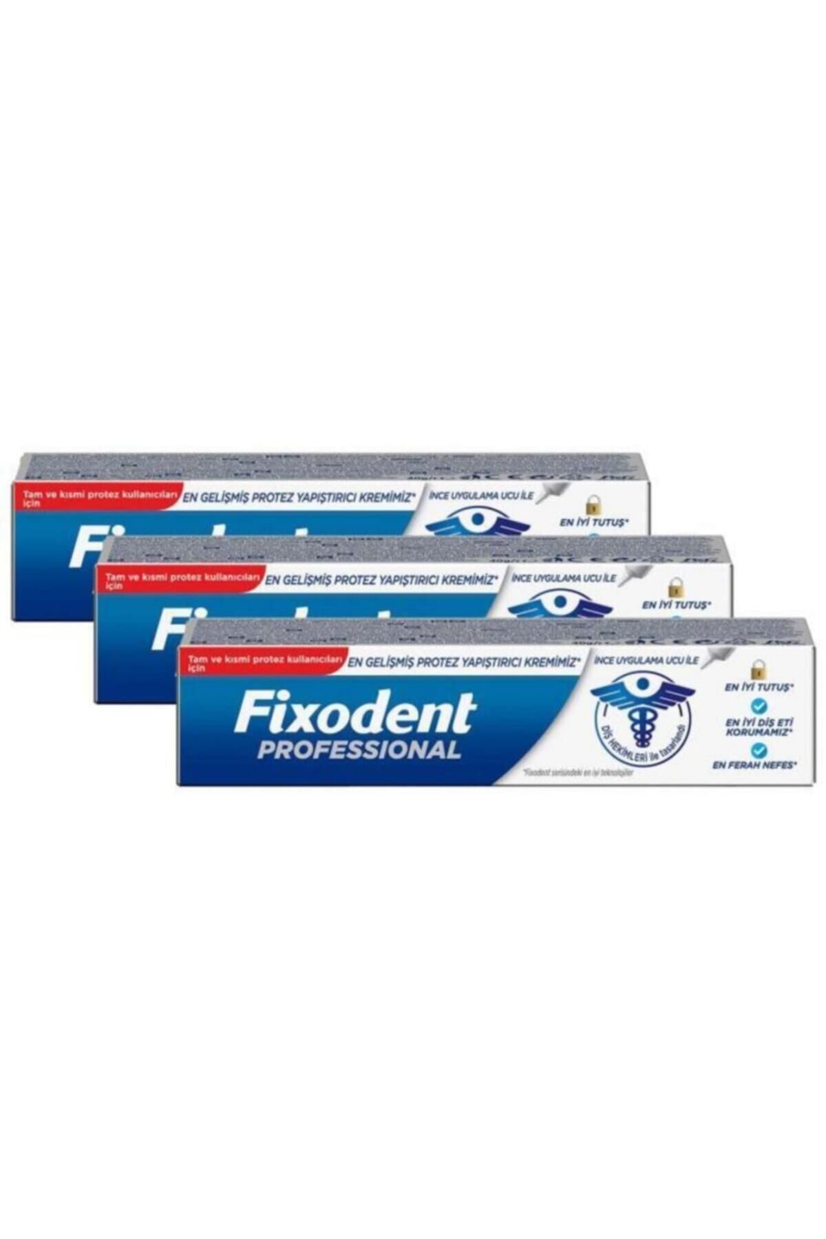 Professional Diş Protez Yapıştırıcı Krem 40gr X 3 Adet