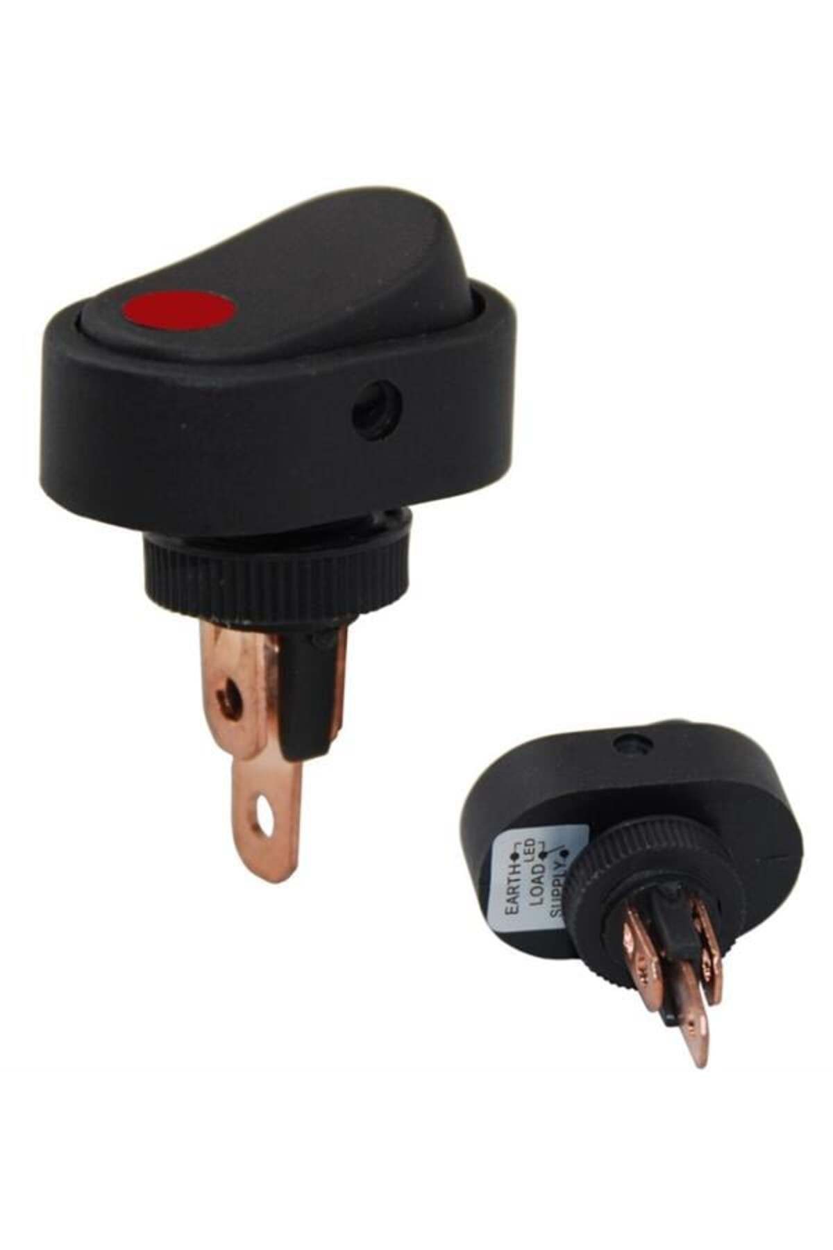 12 Volt Dc 20 Amper On-Off Işikli Anahtar Asw-20D-2 (Ic-132A-2)