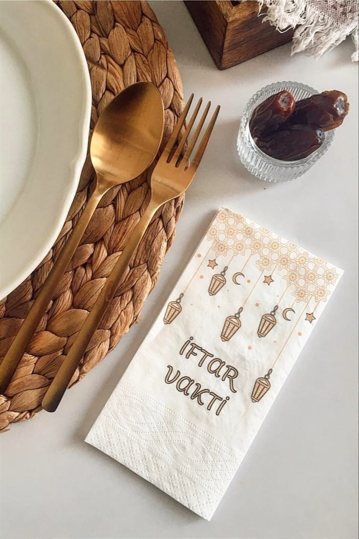 Baskılı Peçete ( Iftar Vakti -) 24'lü Paket Ramazan Sofralarına Özel