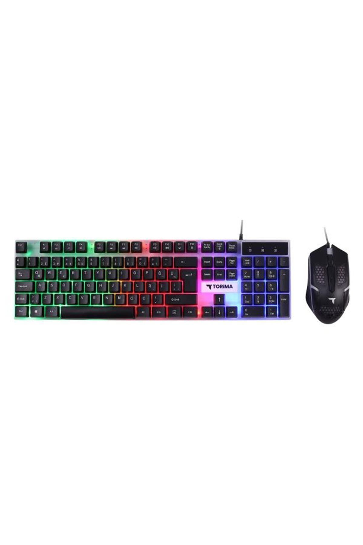 TMK-03 Siyah Gaming Rgb Işıklı Kablolu Q Klavye Ve Mouse Seti