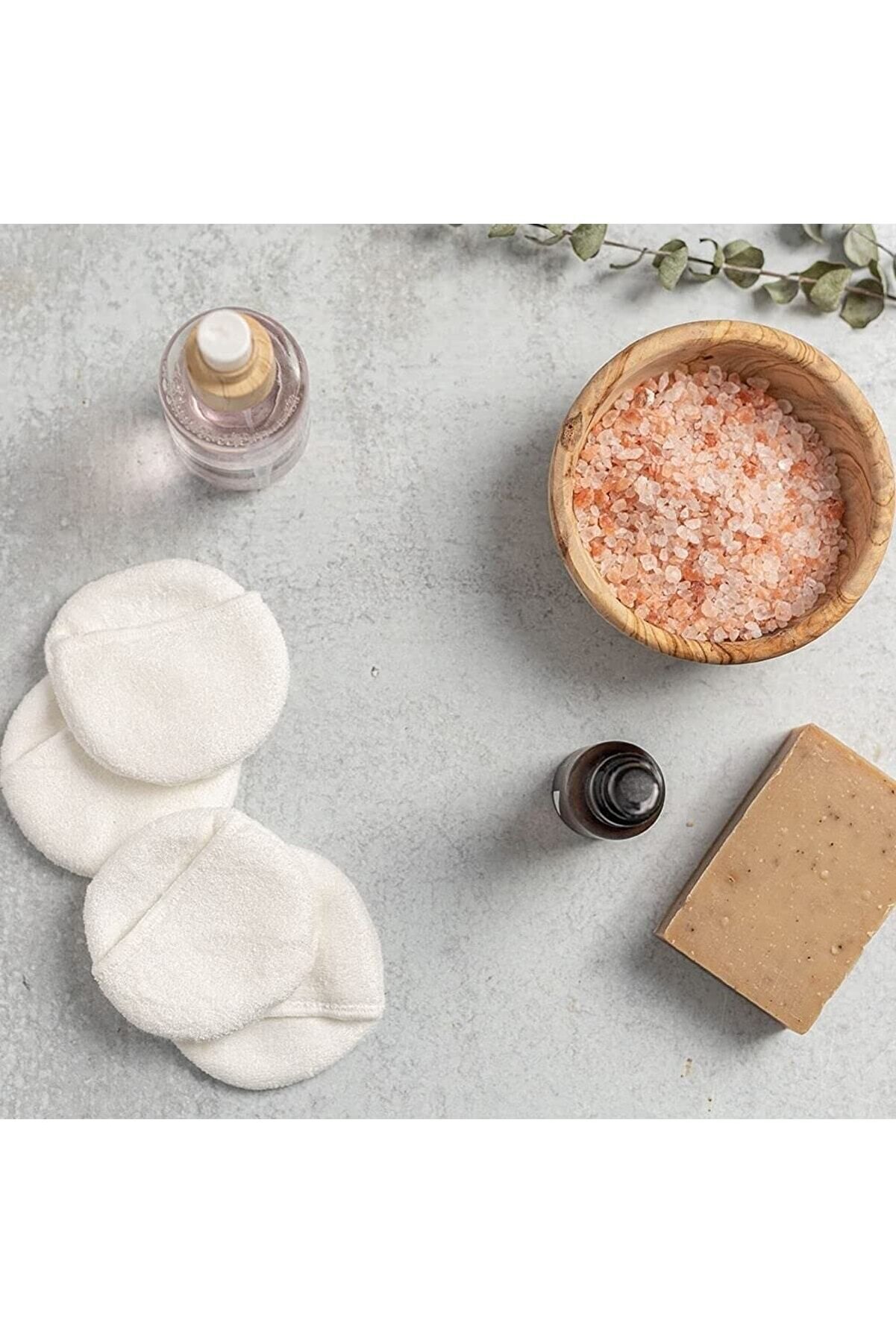 5 Adet Beyaz Yıkanabilir Makyaj Temizleme Pedi