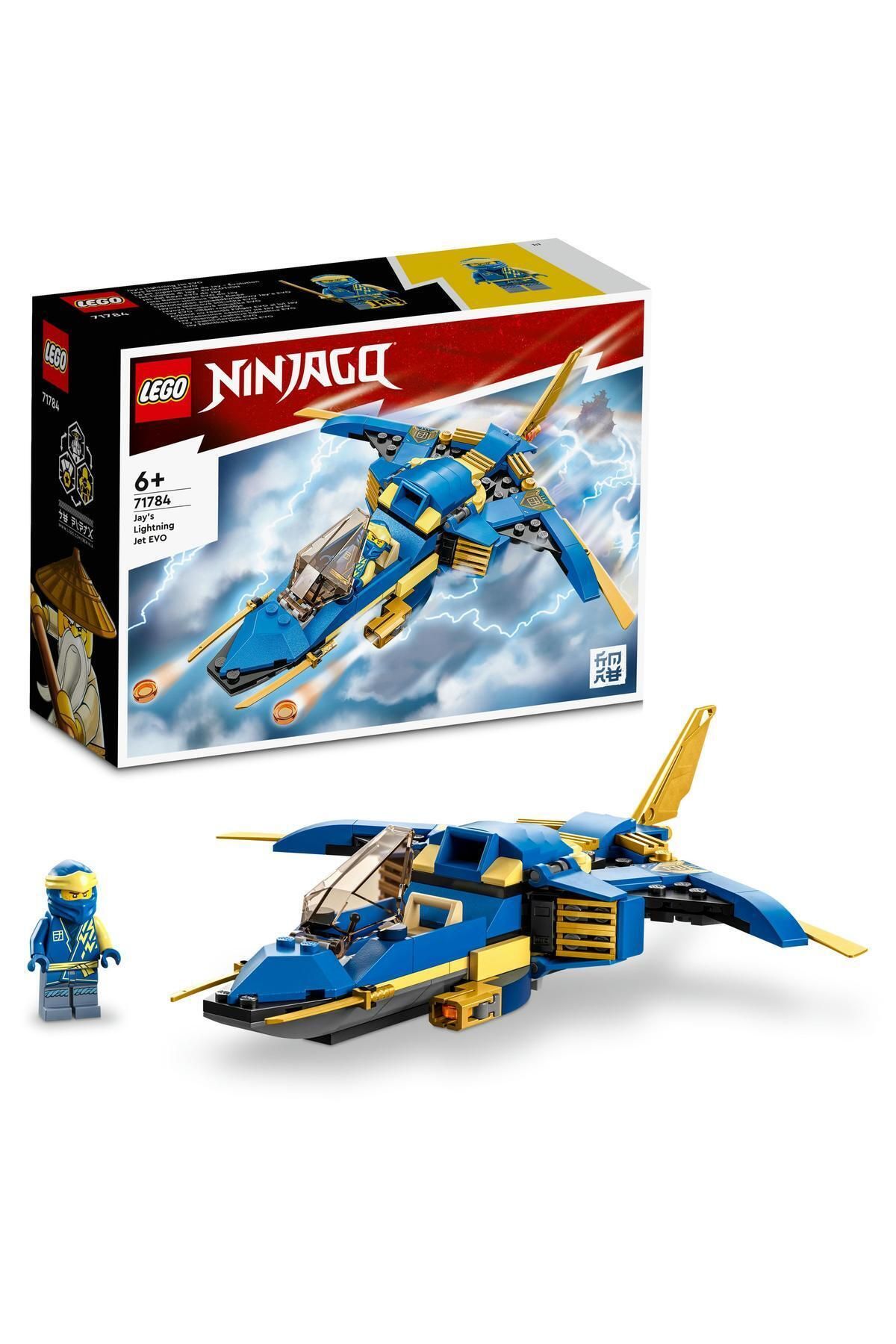 ® NINJAGO® Jay’in Yıldırım Jeti EVO 71784 - 7 Yaş ve Üzeri için Oyuncak Yapım Seti (146 Parça)