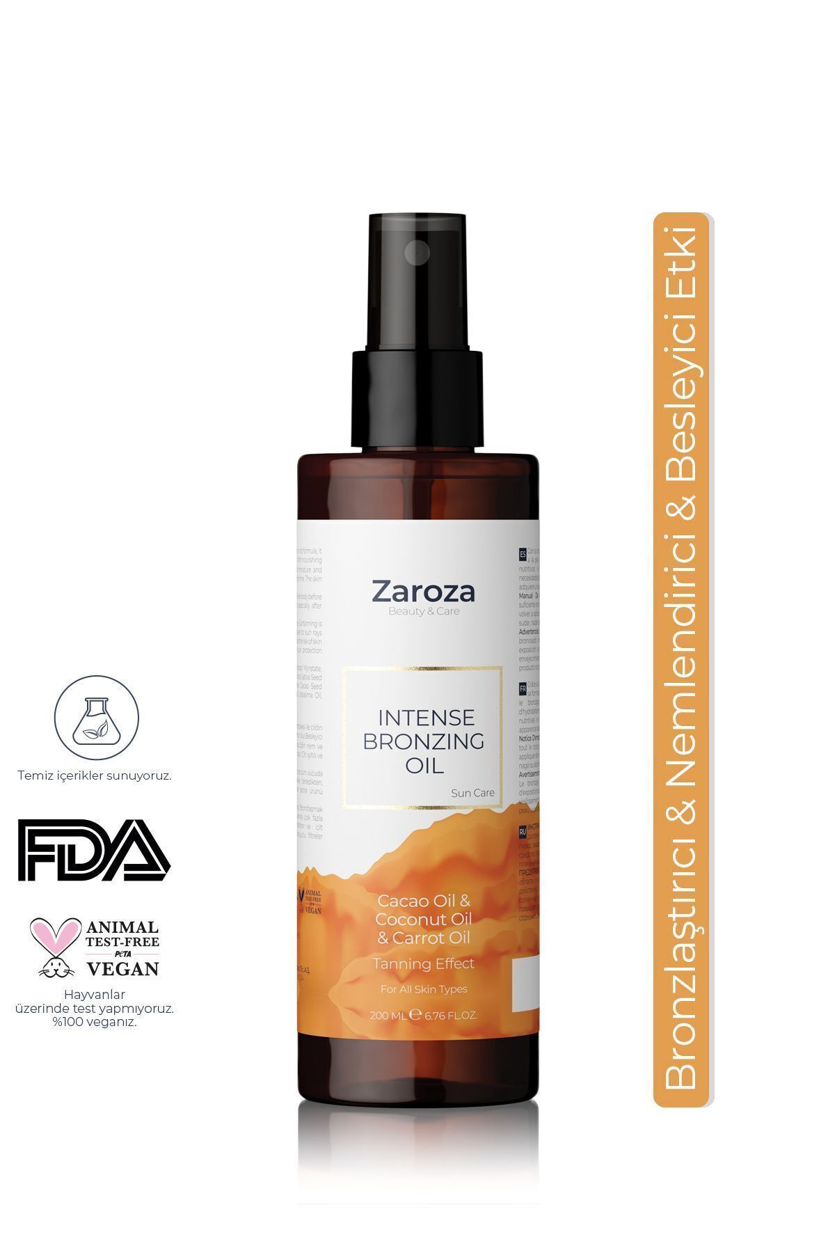 Bronzlaştırıcı Yağ - Intense Bronzing Oil - 200 ml