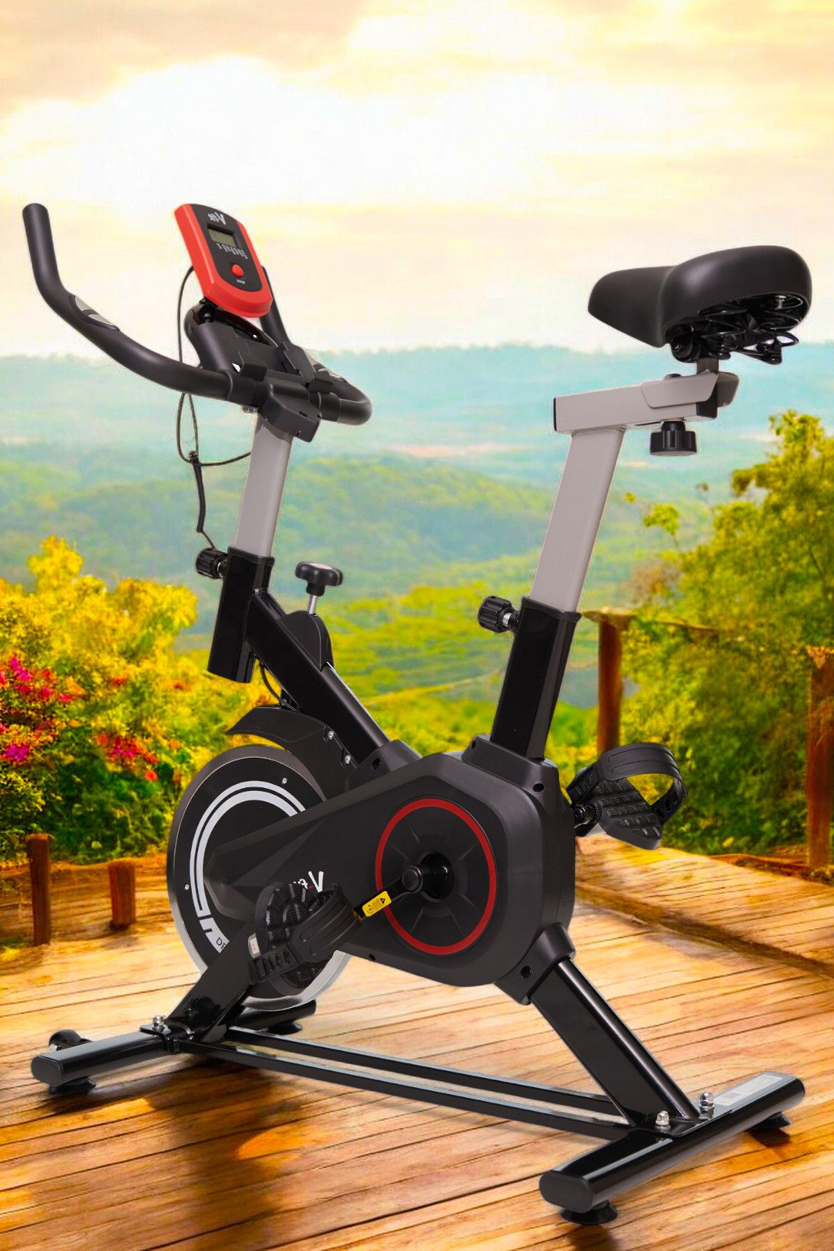 Voit Garantili Db100 Pro Spin Bike Elden Nabız Ölçer Direnci Ayarlanabilir Sessiz Çalışır