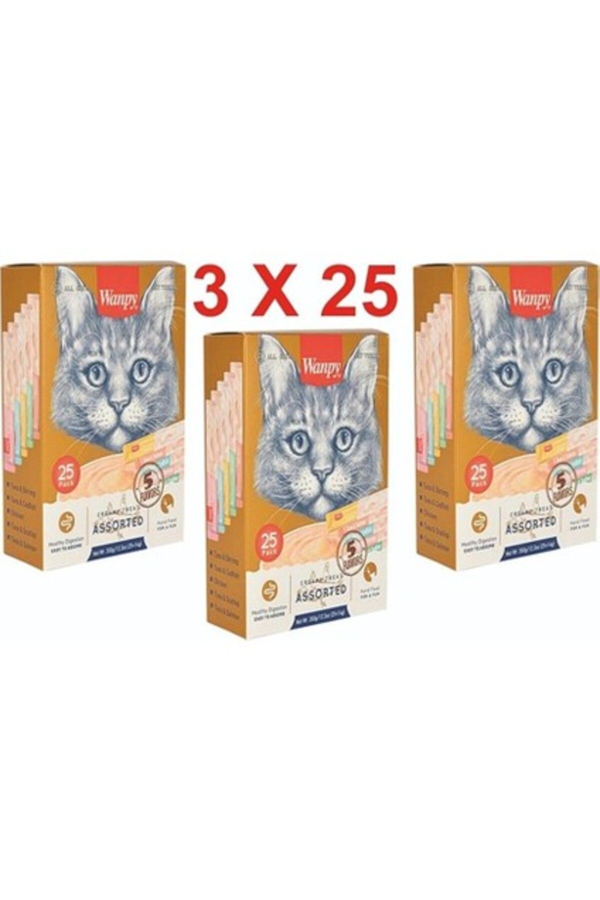 Kedi Karışık Sıvı Ödül 75 Adet X 14 gr