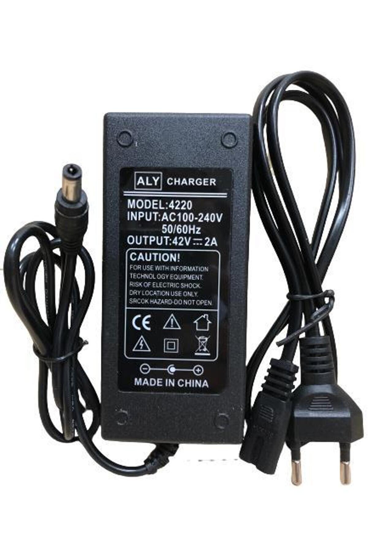 Scooter Şarj Cihazı 42v2amp Adaptör 5,5x2,5mm Uç Elektrikli Scooter