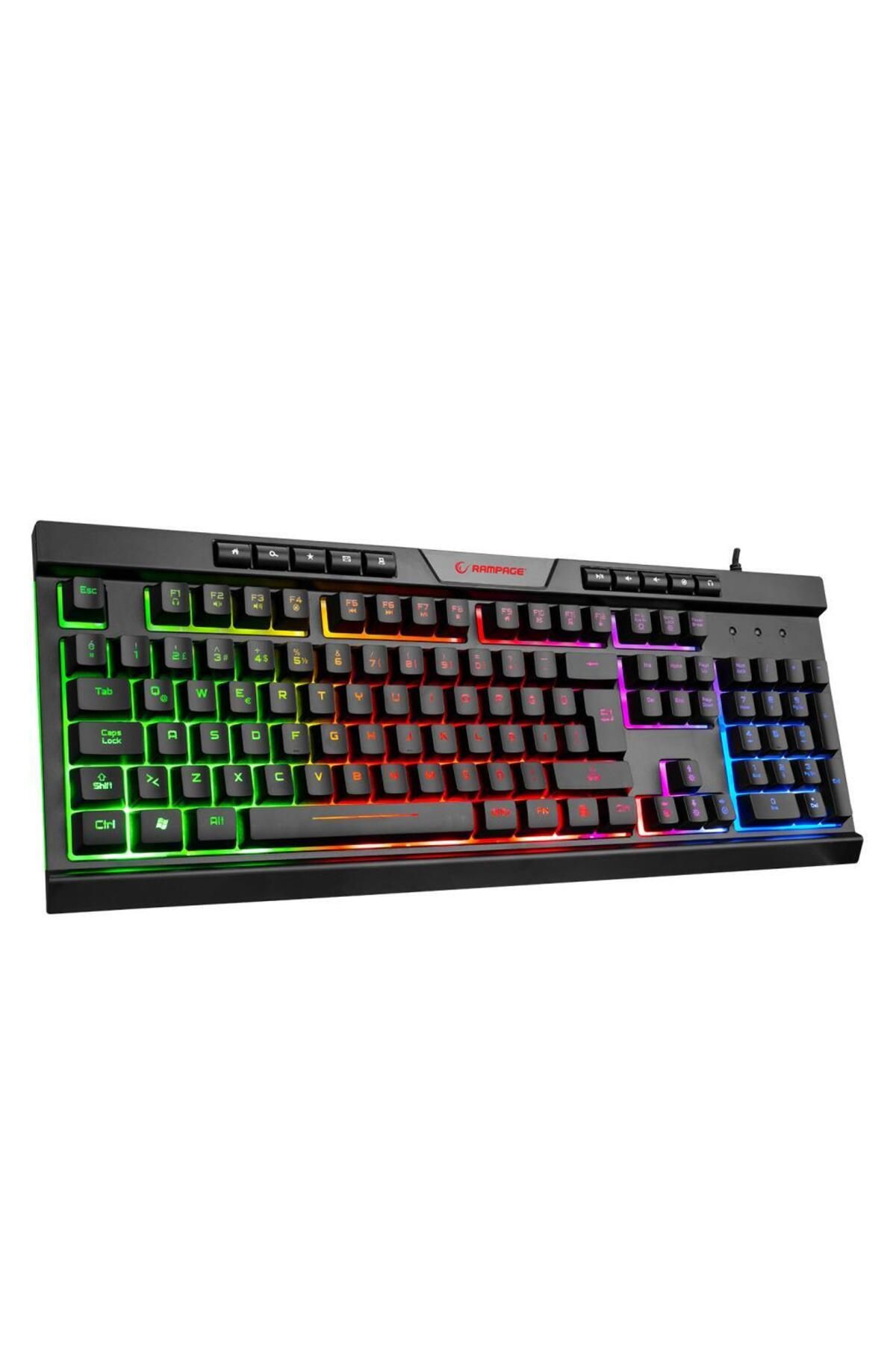 Bygamex-k2 Rainbow Aydınlatmalı Multimedia Gaming Oyuncu Klavyesi