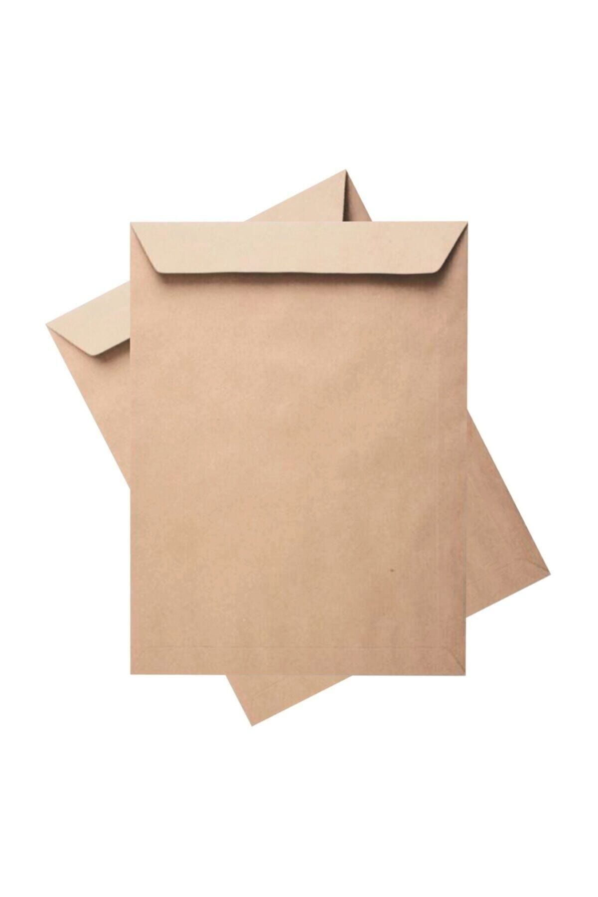 Torba Zarf Kraft 24x32 Cm 90 gr 50 Adet Gri Renkli