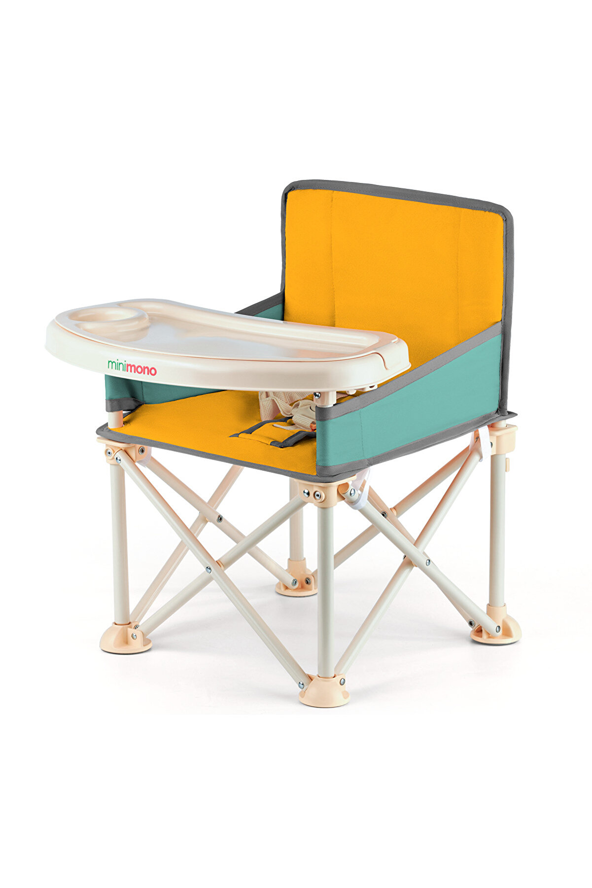 Plus 0-4 Yaş Portatif Katlanır Yükseltici Mama Sandalyesi Bebek Çocuk Kamp Sandalyesi