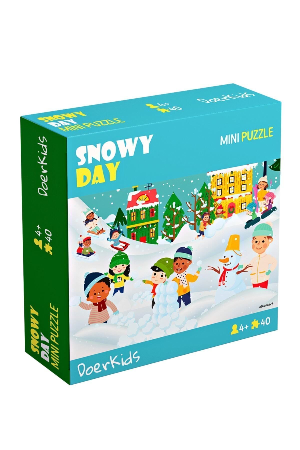 Kar Eğlencesi Mini Puzzle | 3-7 Yaş - 40 Parça