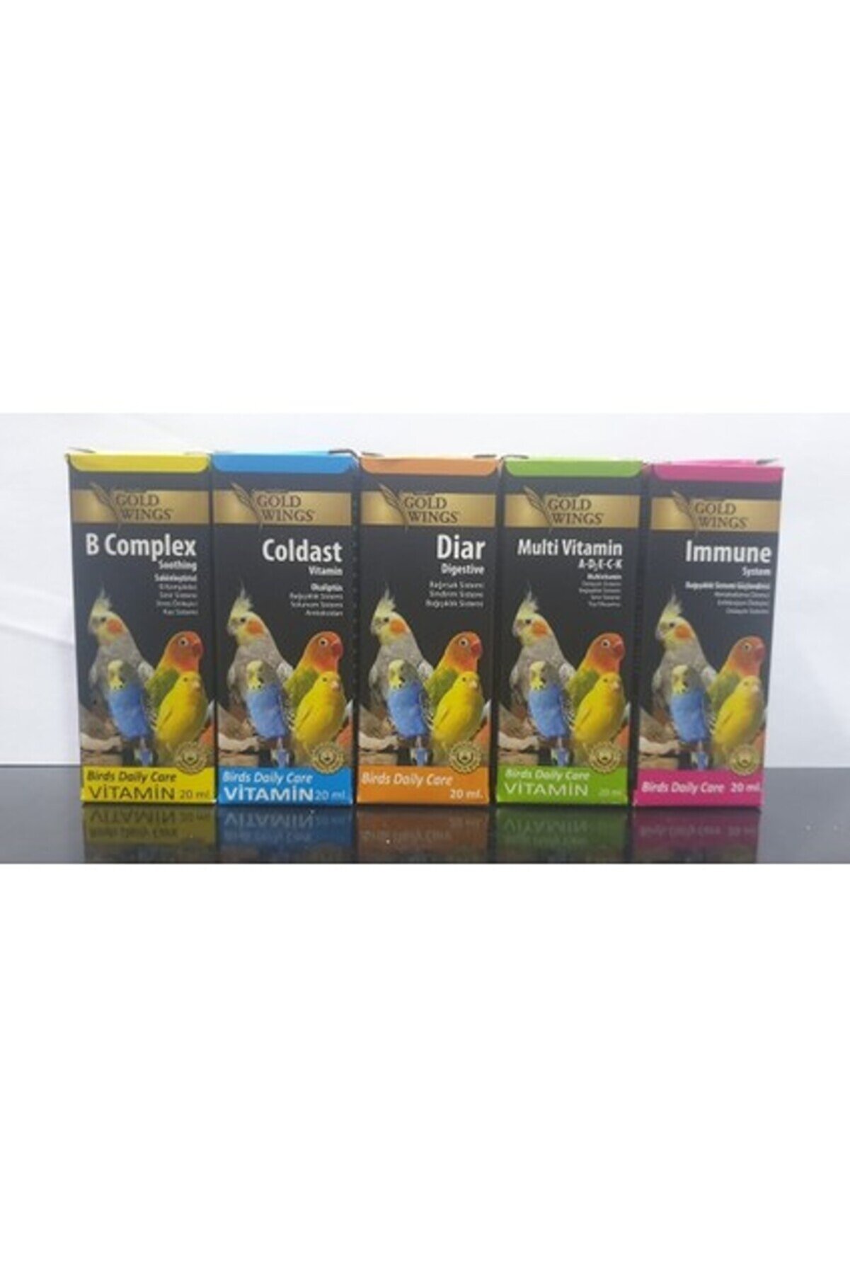 Gold Wings Gold Wings 5 Li Vitamin Seti Tüm Kuşlar Için
