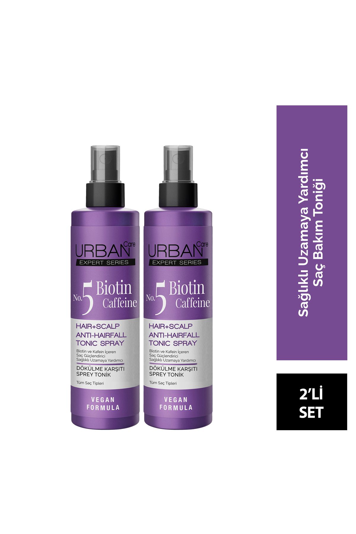 Expert Biotin ve Kafein Dökülme Karşıtı Tonik Seti 2x200ml-vegan