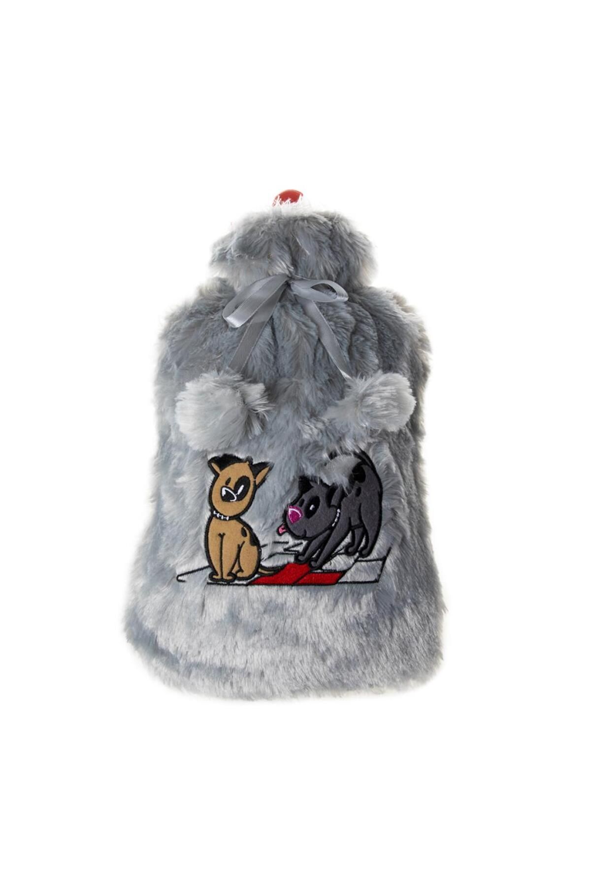 Dogs Gri Peluş Sıcak Su Torbası
