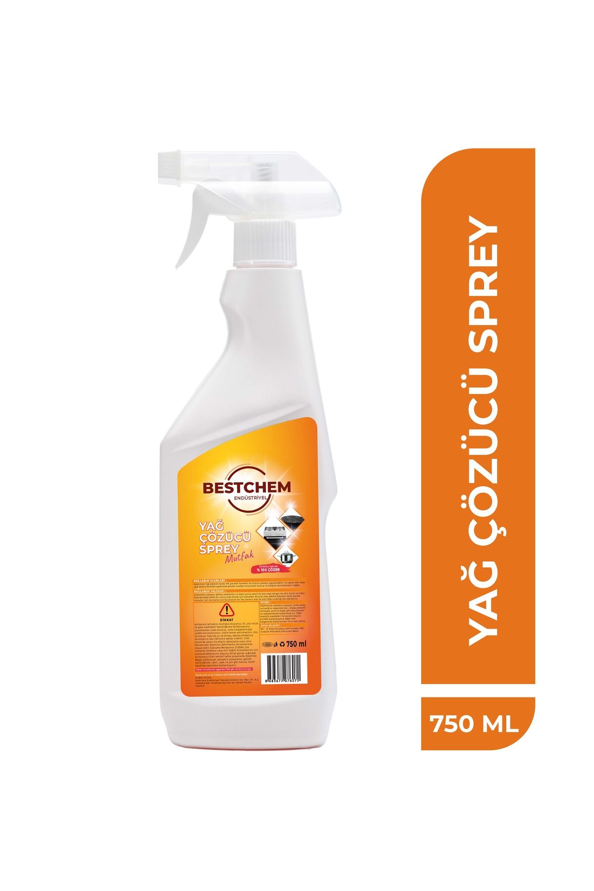 Ağır Yağ Çözücü Ve Temizleyici Sprey 750 ml
