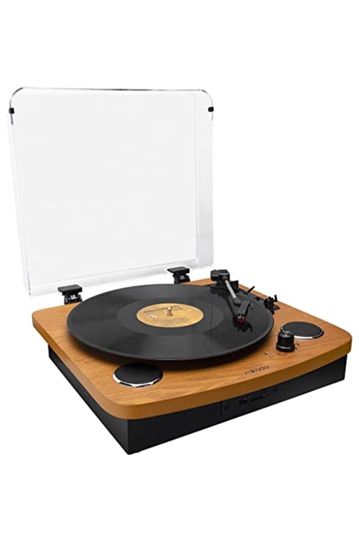 Mn-p235 Voyager Retro Ahşap Pikap Bluetooth Usb Hafıza Kartı Aux Dahili Hoparlör