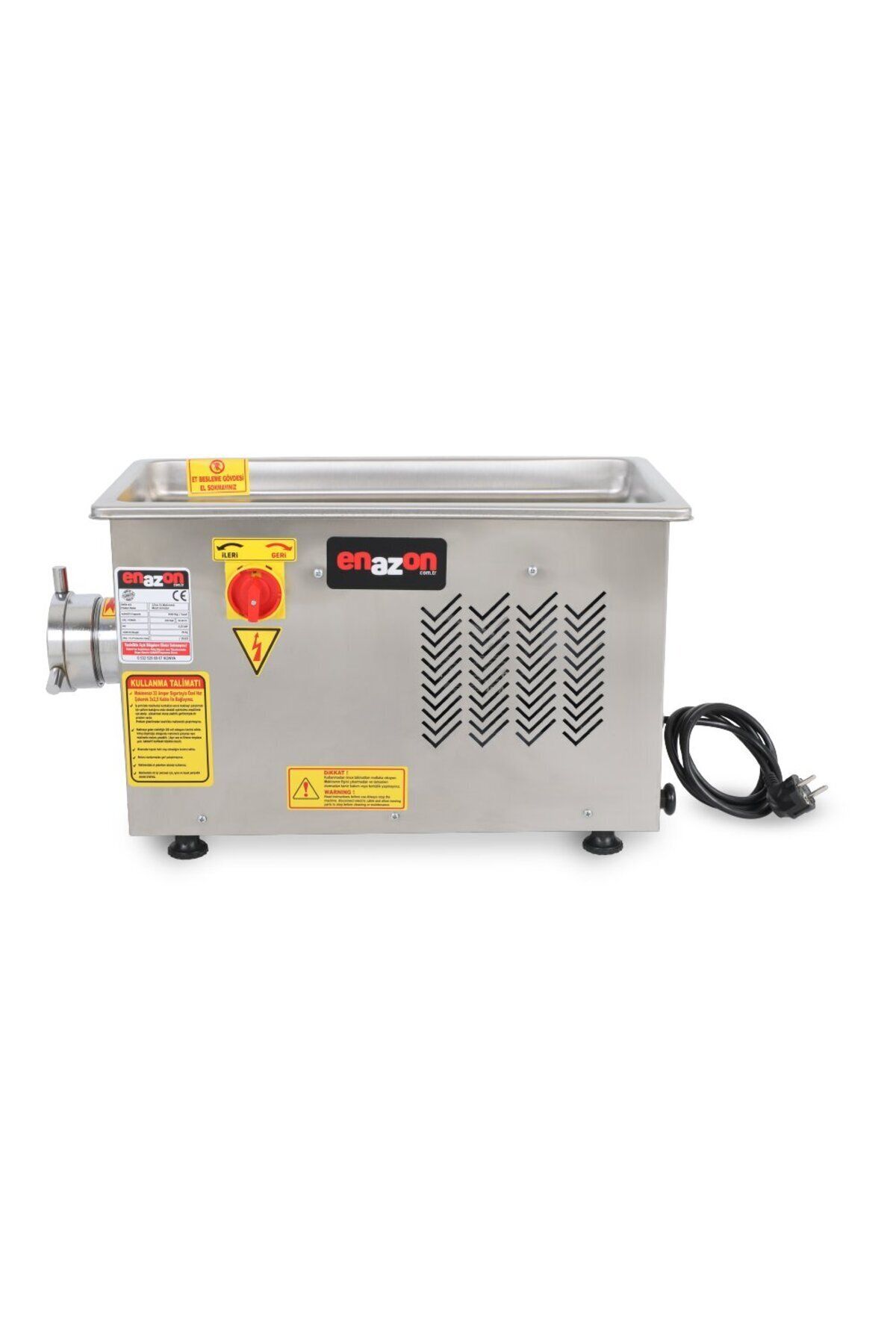 12 No Et Kıyma Makinesi ( Salça Ve Sucuk Aparatı Yedek Ayna Bıçak Hediyeli ) 0,55 Kw