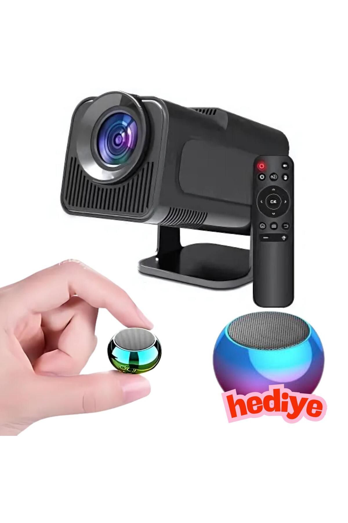 HY320 PROJEKSİYON CİHAZI (MİNİ DEĞİL) 1080P 300ANSİ TAŞINABİLİR PORTATİF PROJEKTÖR ANDROİD İŞLEMCİLİ