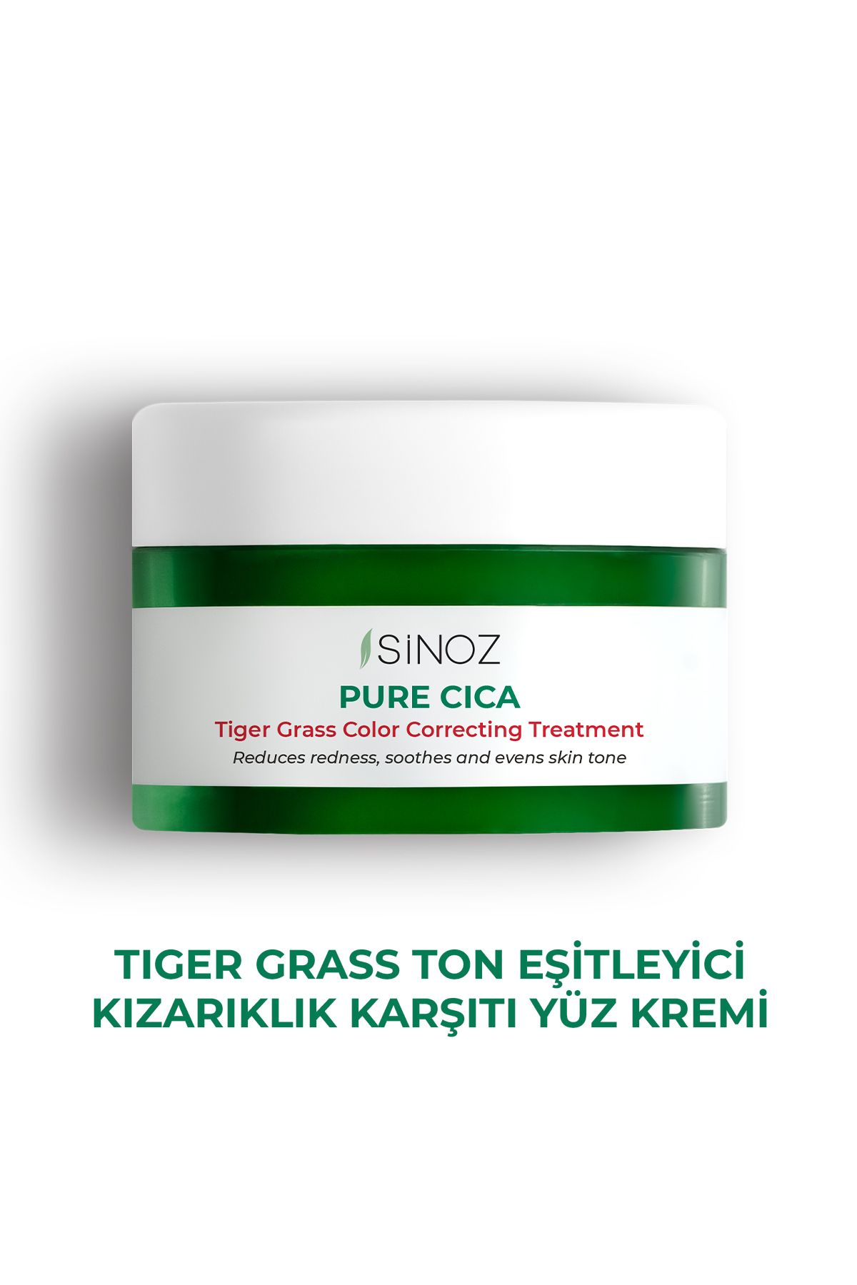 Pure Cica Tiger Grass Ton Eşitleyici Yoğun Onarıcı Yatıştırıcı Kızarıklık Karşıtı Yüz Kremi 15 ml