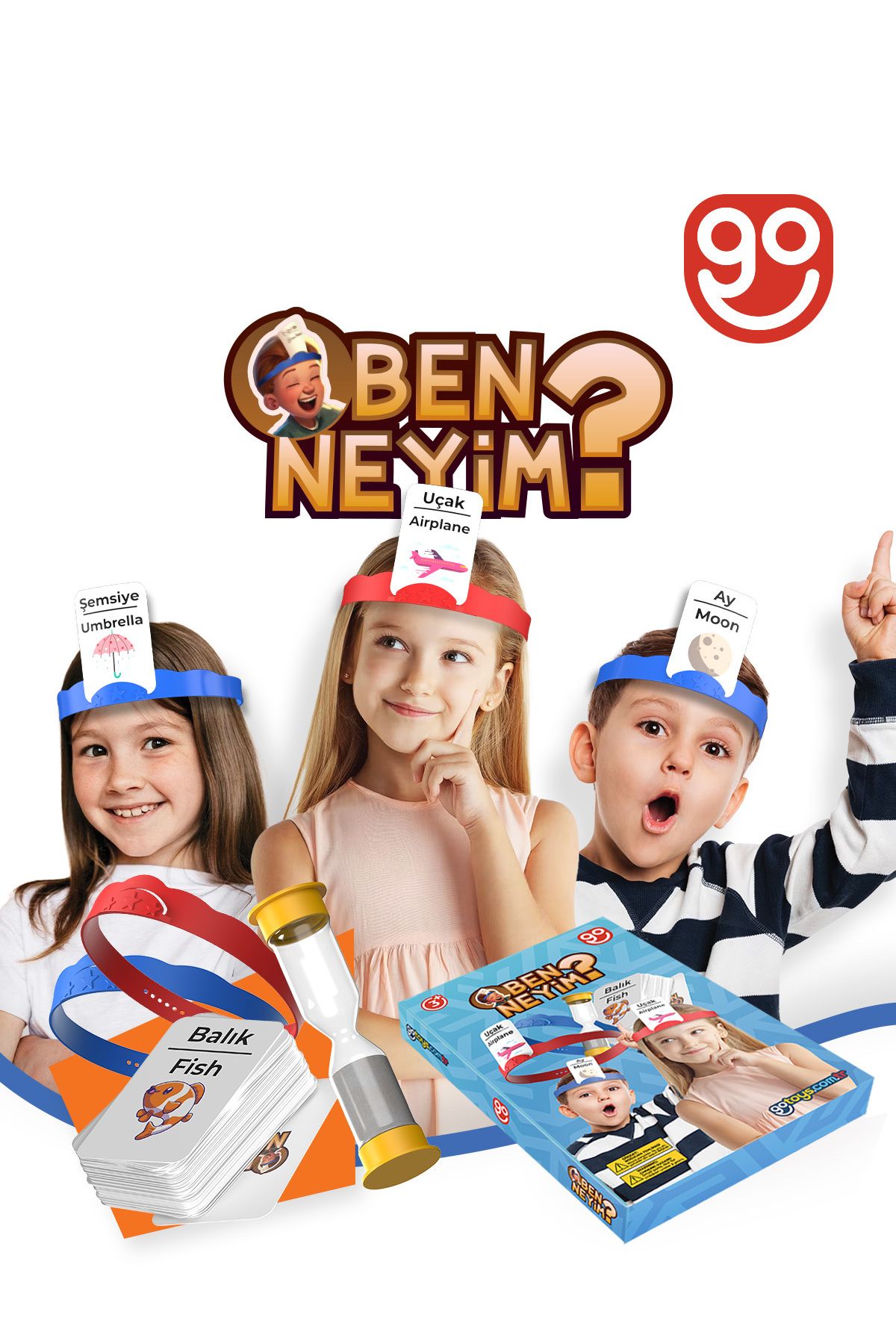 Ben Neyim? Türkçe/ingilizce Aile Çocuk Eğlenceli Kutu Oyunu Who I'am Eğitici Oyuncak