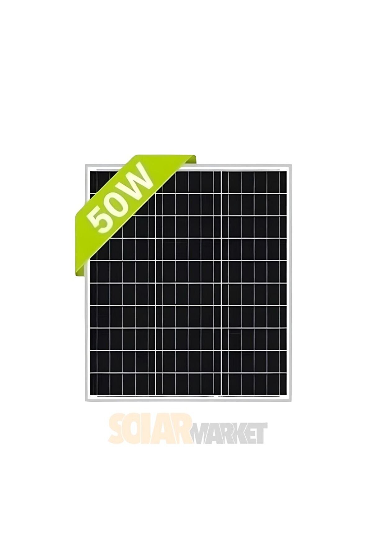 50 Watt Monokristal Güneş Paneli