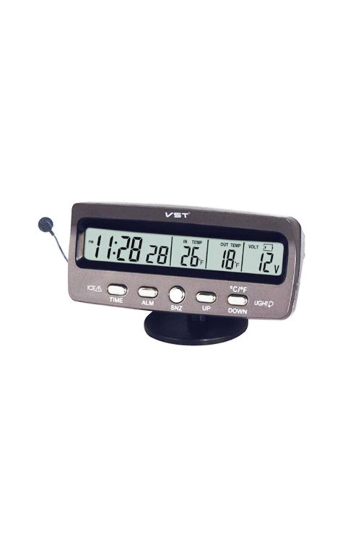 Araba Araç Oto Çok Fonksiyonlu Iç Ve Dış Termometre Saat Voltmetre Vst7045
