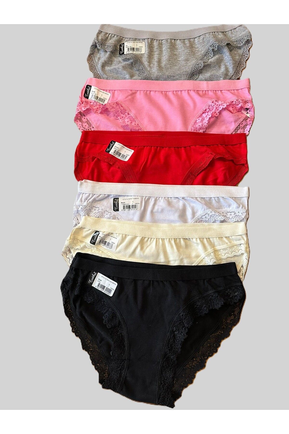 Kadın Dantelli Toparlayıcı Külot 6'lı Set