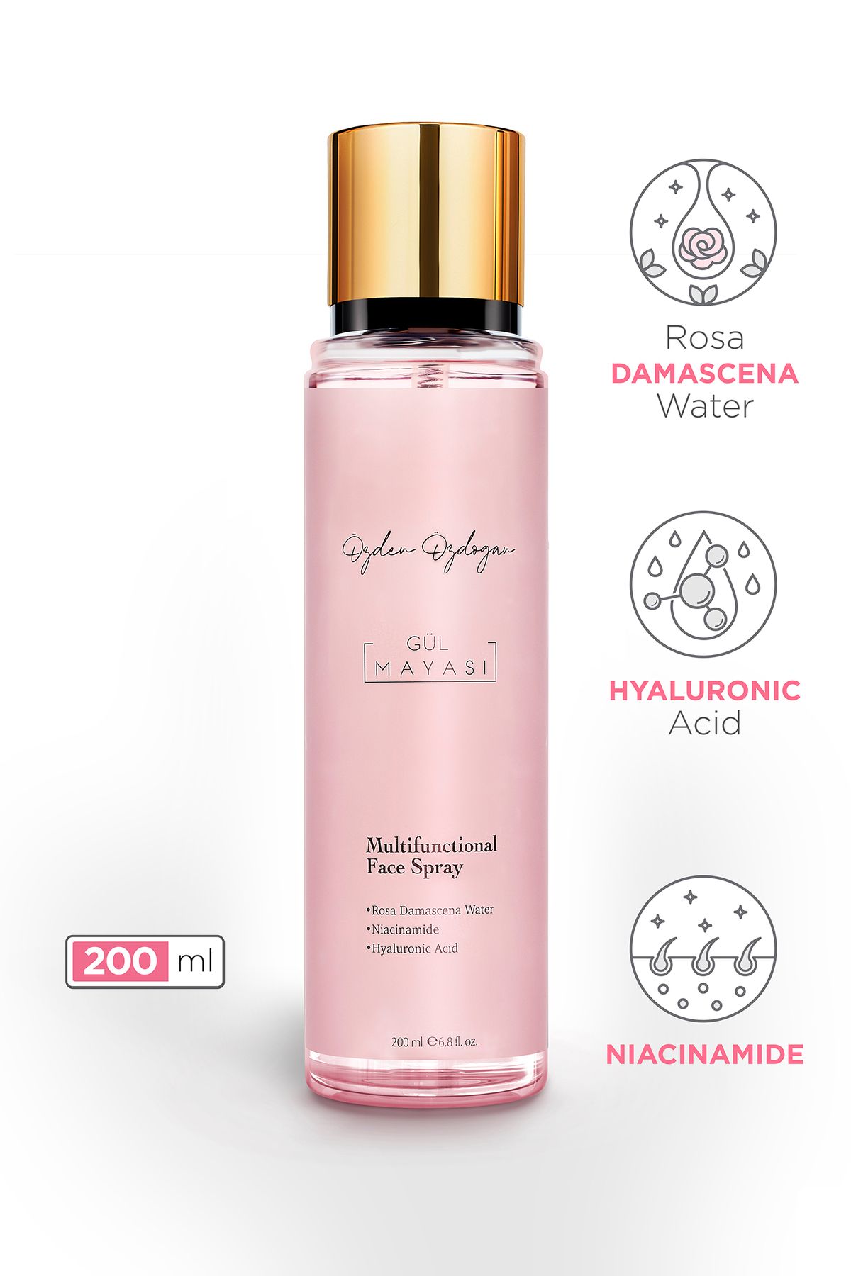 Gül Mayası Aydınlatıcı ve Gözenek Sıkılaştırıcı Tonik 200 ml.