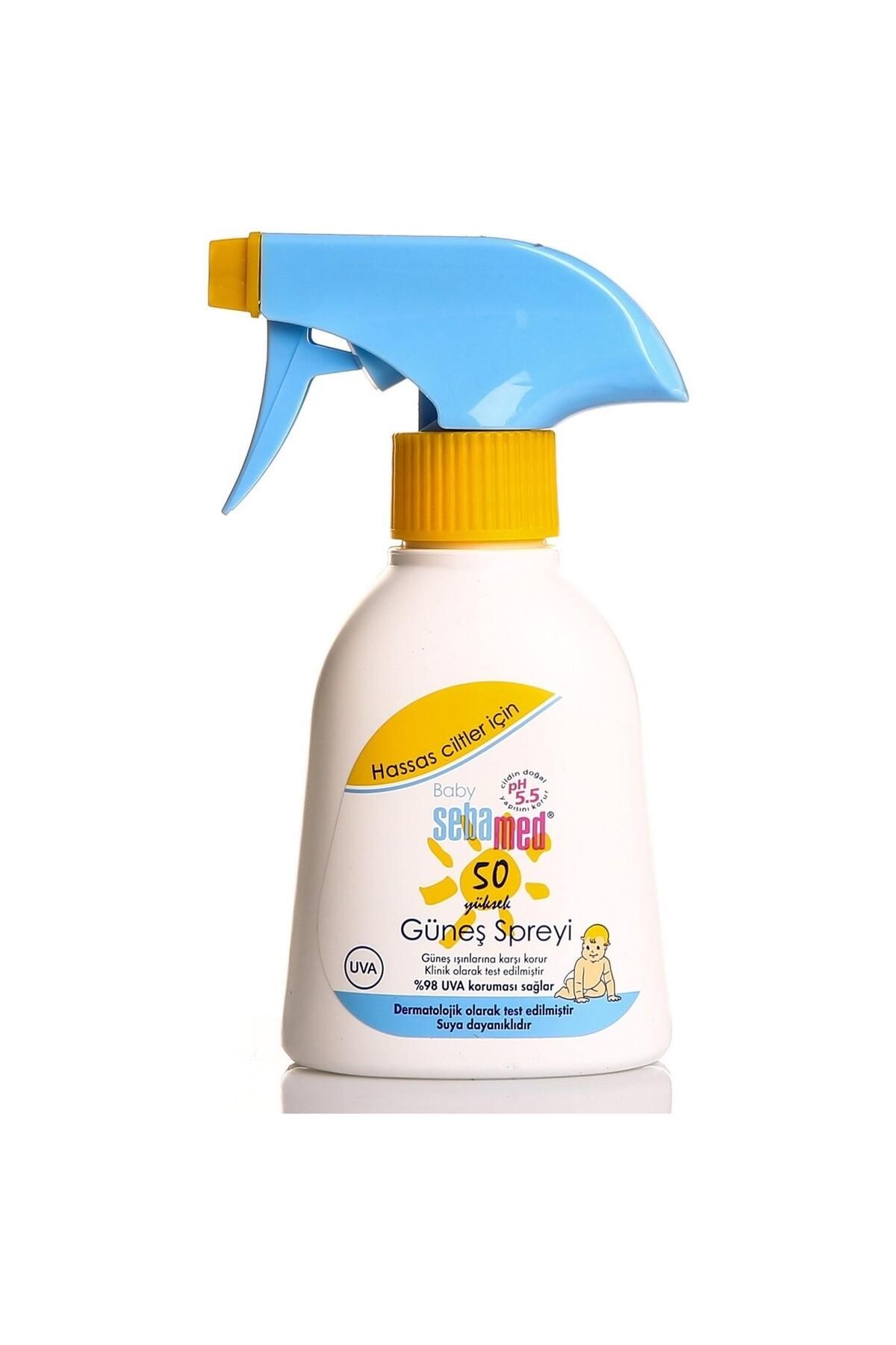 Baby %98 UVA Korumalı UVB Filtreli Çok Yönlü Koruyucu Çocuk Güneş Spreyi 50 SPF 200 ml