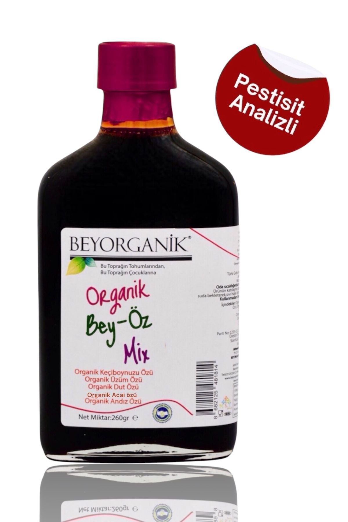 Organik Bey Öz Mix 260gr (PESTİSİT VE AĞIR METAL ANALİZLİ)