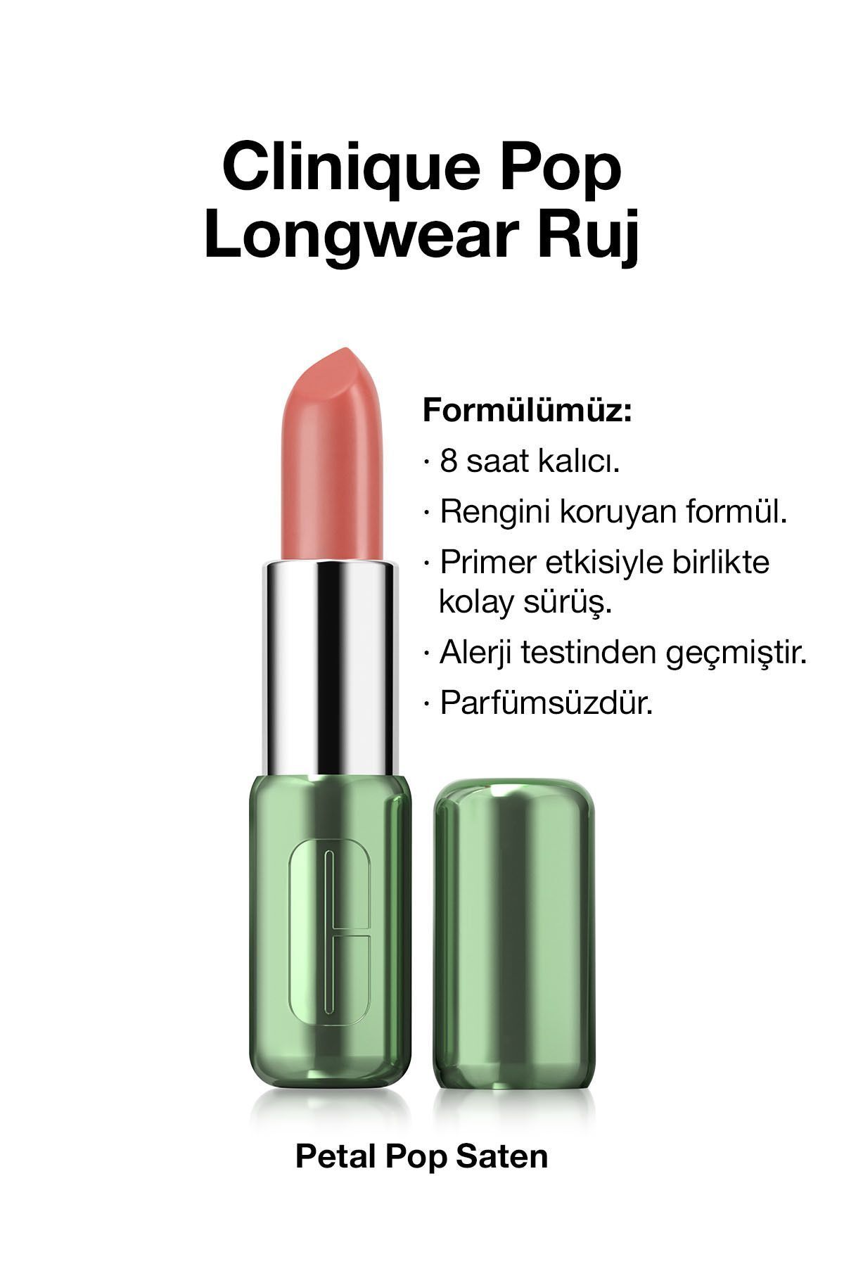 Pop Longwear™ Gün Boyu Kalıcı Ruj - Renk: Petal Pop 3.9g | Mat Bitiş