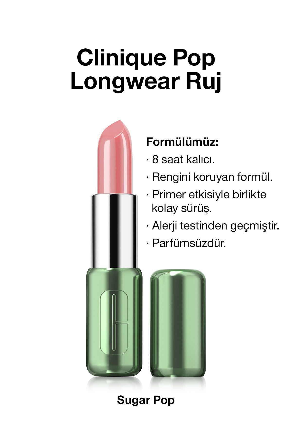 Pop Longwear™ Gün Boyu Kalıcı Ruj - Renk: Sugar Pop 3.9g | Parlak Bitiş