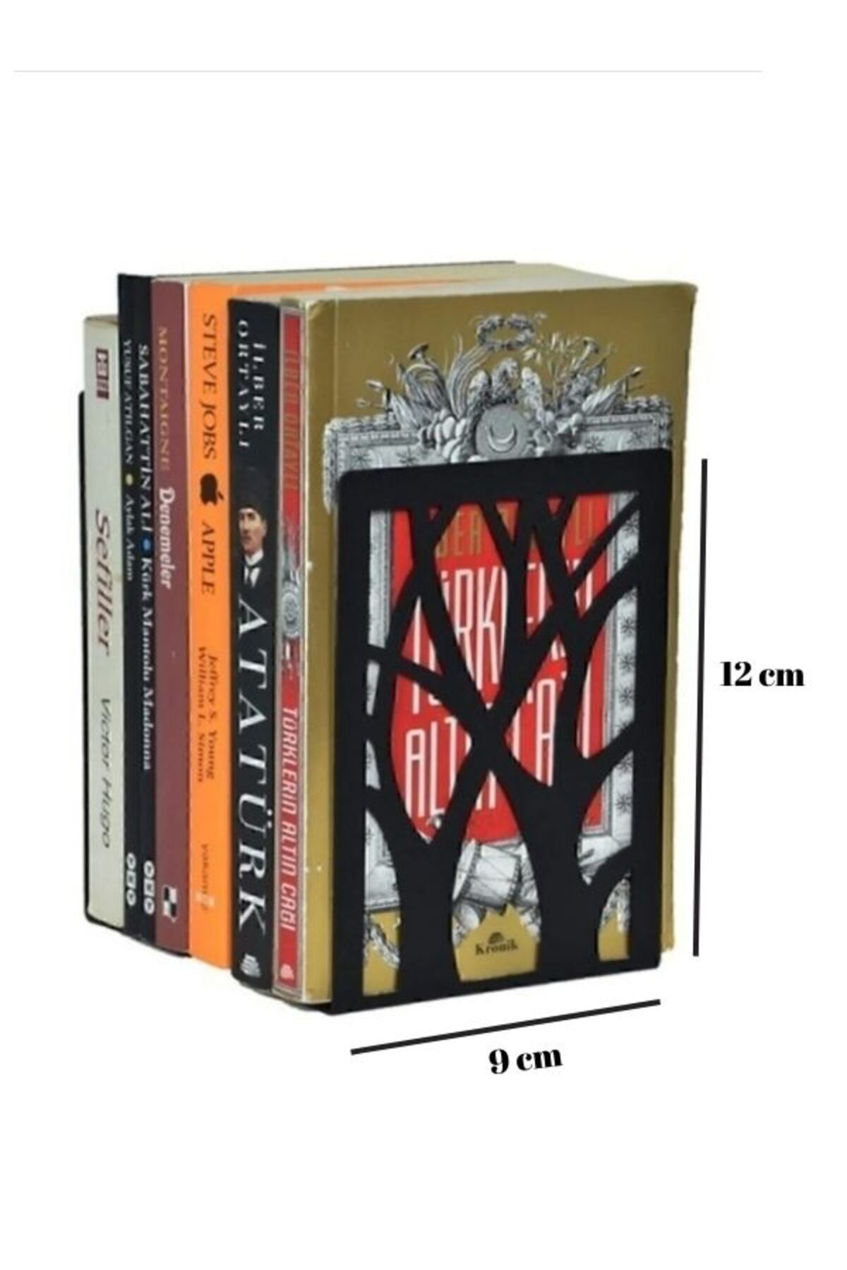 Ağaç Desenli Plastik Kitap Desteği - Kitap Tutucu - Ev Ve Ofis Dekoratif Aksesuar( 2 Li Set)
