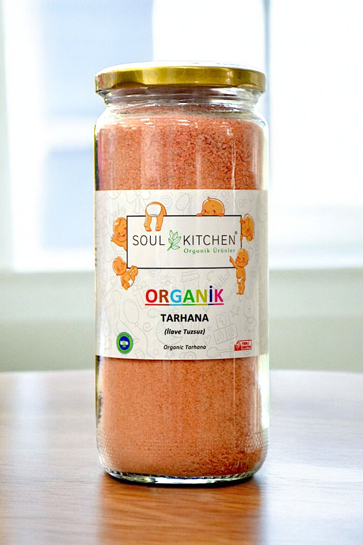 Organik Bebek Tarhanası 400gr - Cam (İLAVE TUZSUZ)