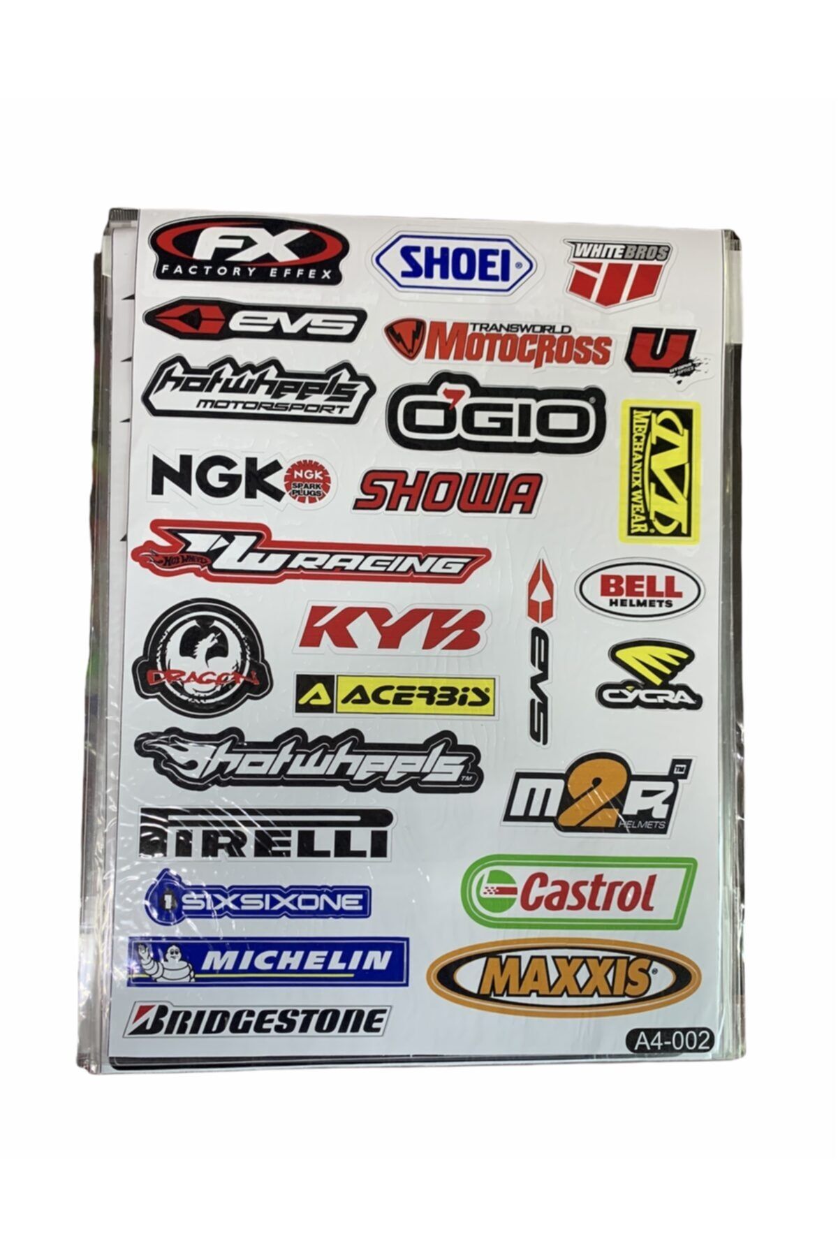 Motorsiklet Yapışma Sticker A4 Set 009 Fx
