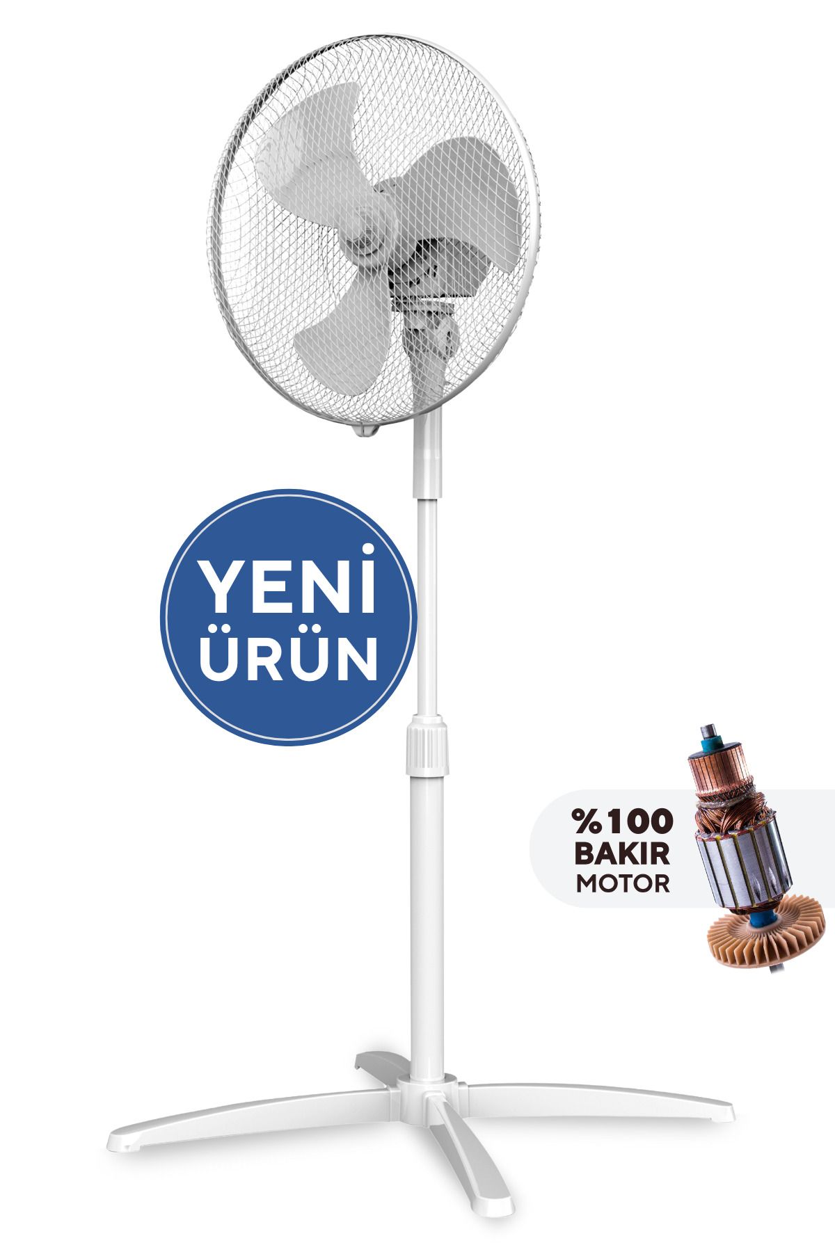 Beyaz Vantilatör 16'' (3P) Ktf-290