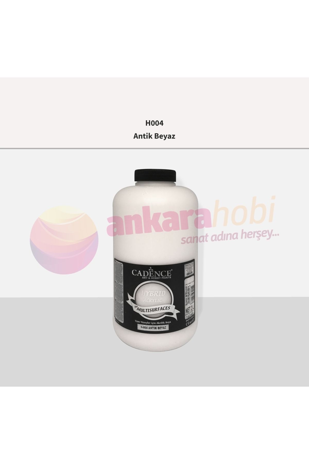 H-004 Antik Beyaz 2 Litre Multısurface Hybrıd Akr.