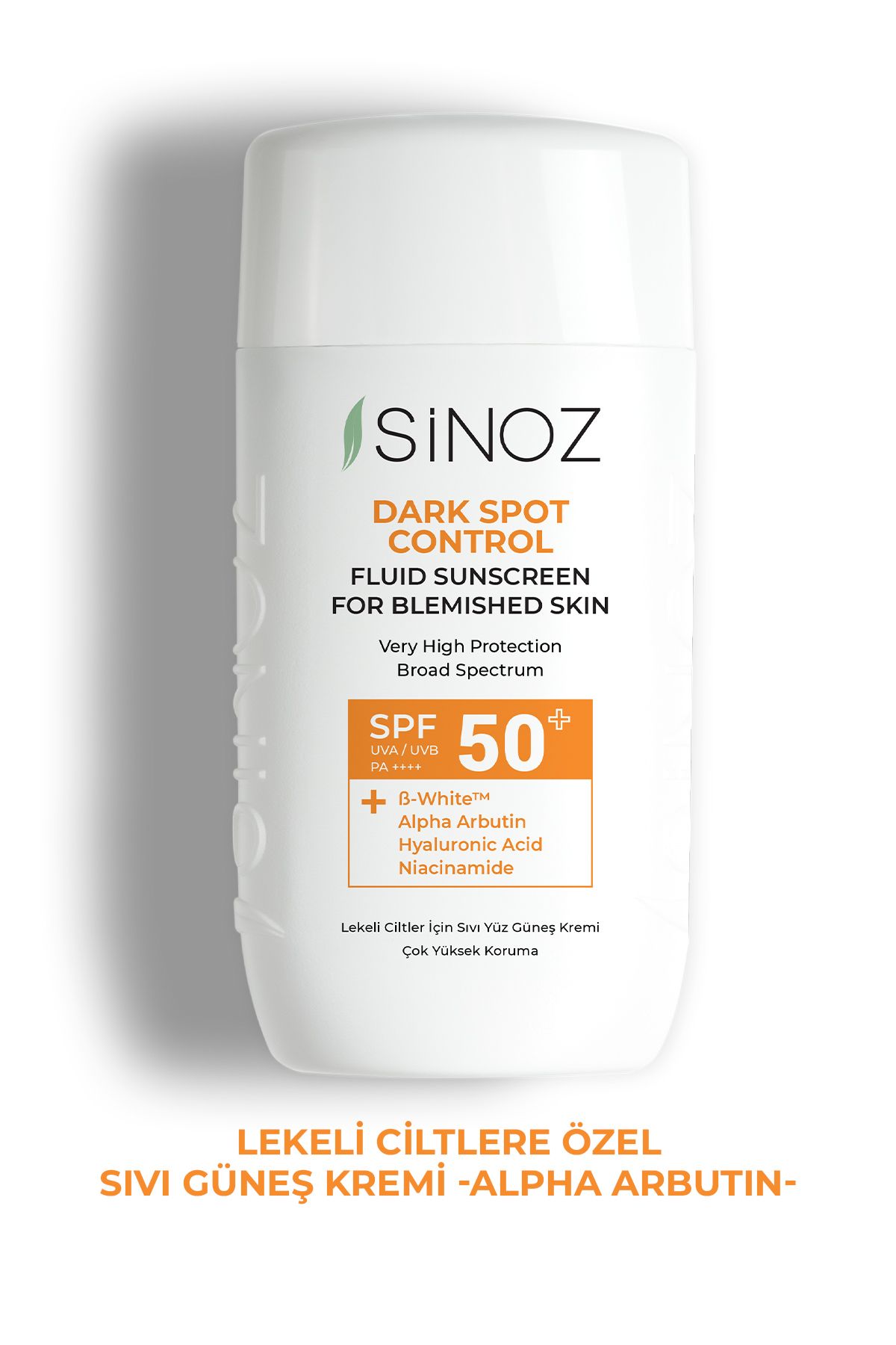 SPF50+ Koyu Cilt Lekelerine Etkili Sıvı Yüz Güneş Kremi-Yeni Nesil Filtreler-Hibrit Formül PA++++
