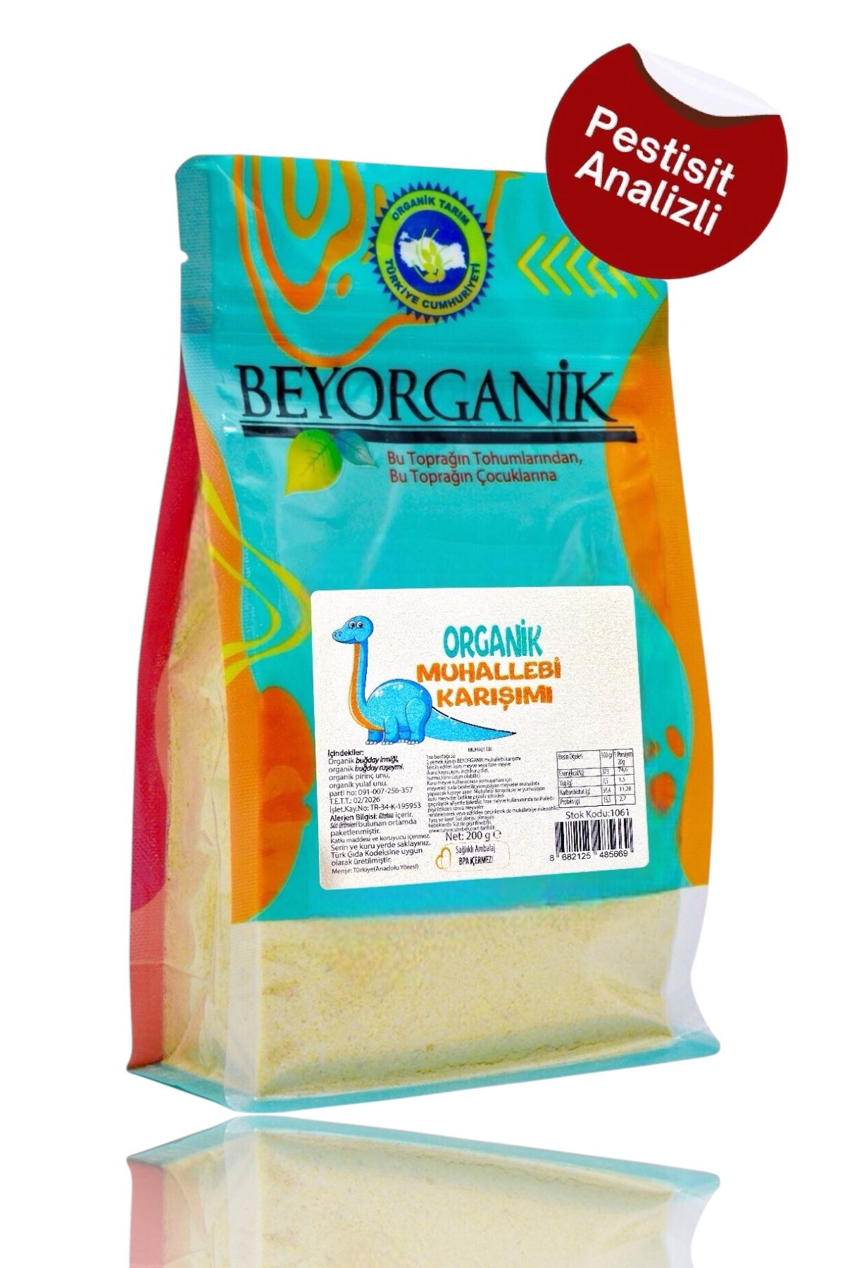 Organik Bebek Muhallebisi (YULAFLI) 200gr (PESTİSİT VE AFLATOKSİN ANALİZLİ)