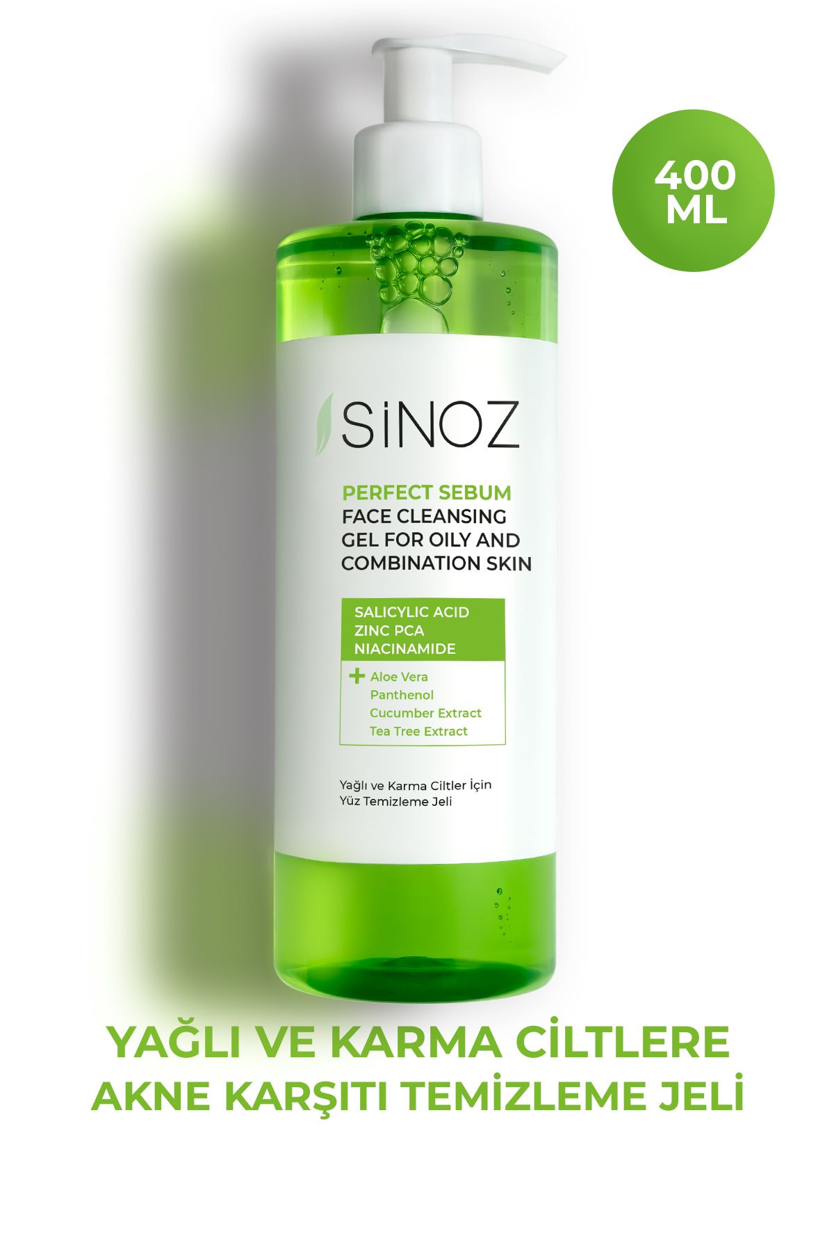 Yağlı Ve Karma Ciltler Için Sebum Dengeleyici Yüz Temizleme Jeli 400 ml