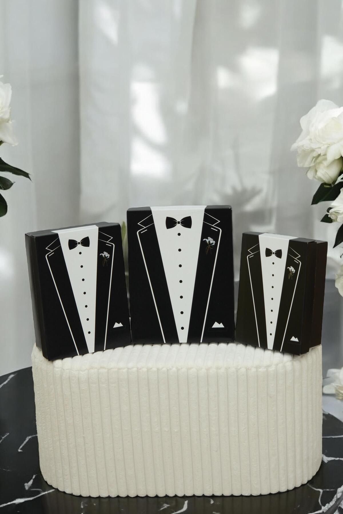 Büyük Boy Xxl - Damat Bohçası - Damat Kutusu - Çeyiz Kutusu Sert Malzeme Hediye Seti 3'lü Set