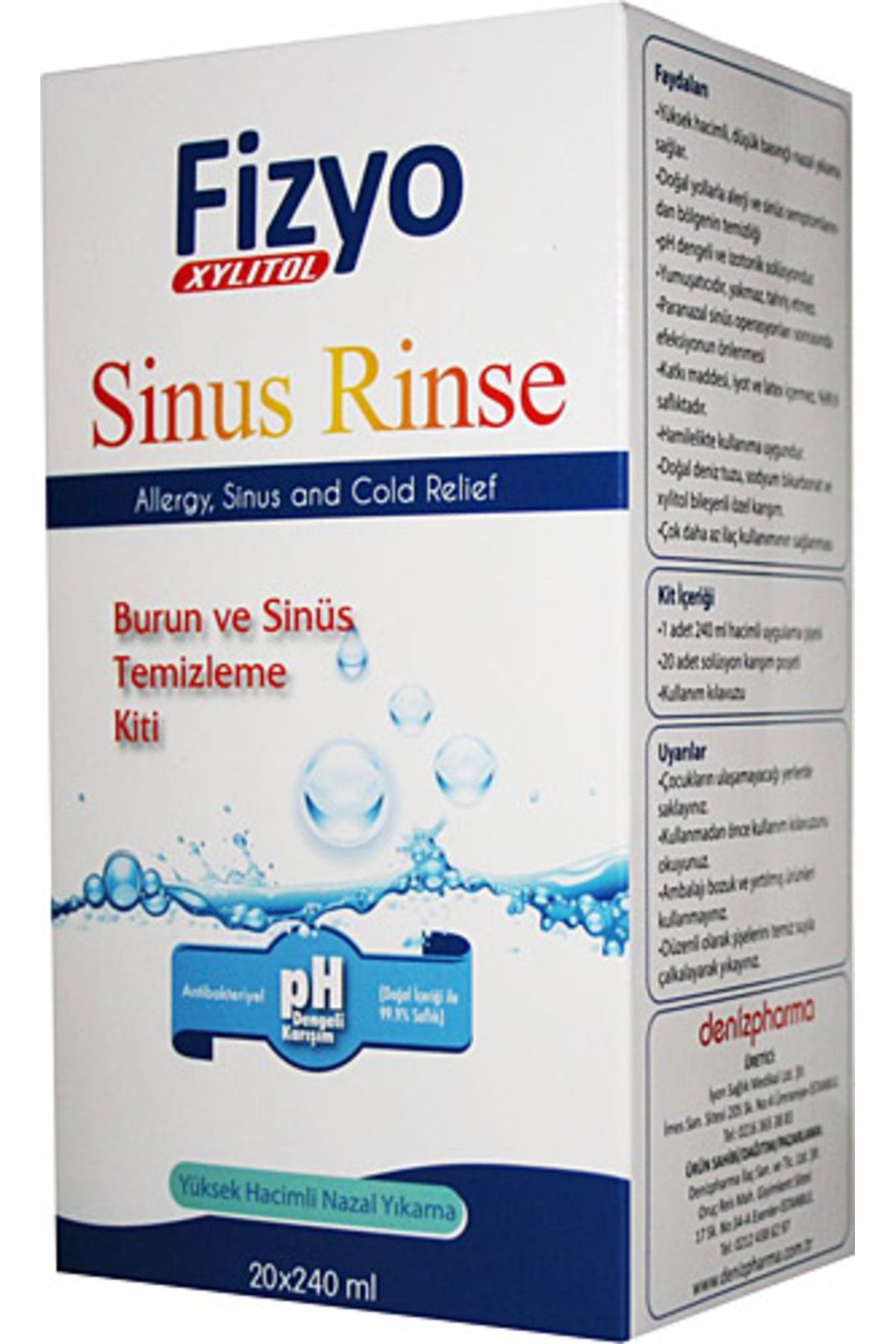 Sinus Rinse Burun Ve Sinus Temizleme Kiti 240 ml