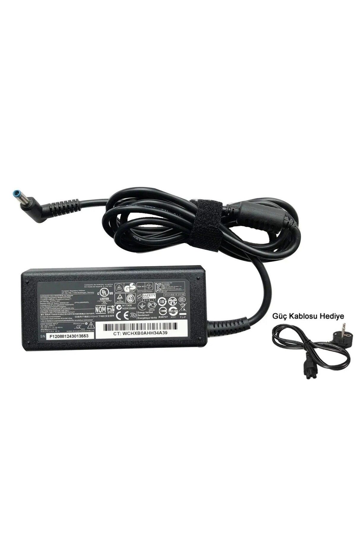 Mavi Uç 19.5v 3.33a Uyumlu Notebook Şarj Adaptörü 65w 4.5x3.0mm