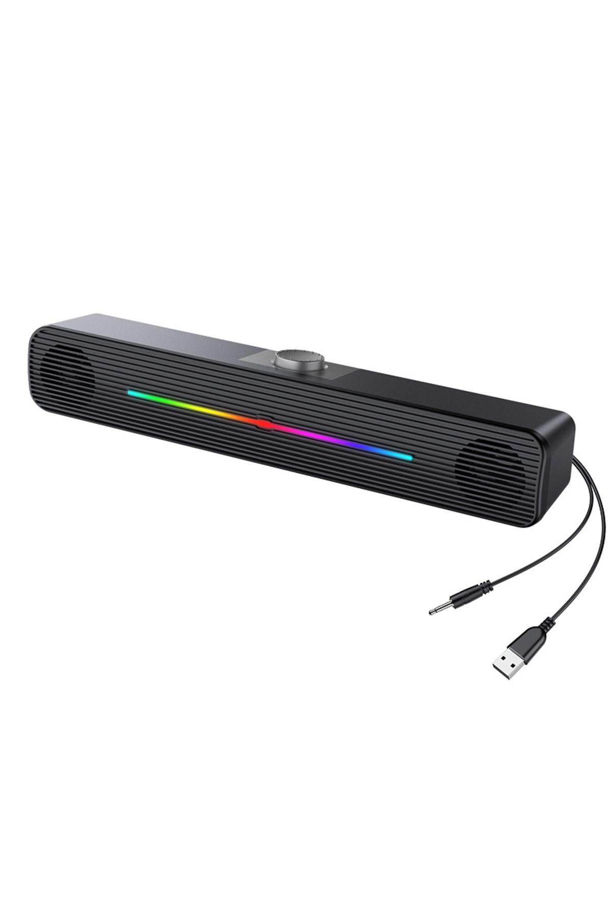 E-3544 Telefon Bilgisayar Tablet Rgb Stereo Usb Hoparlör Soundbar