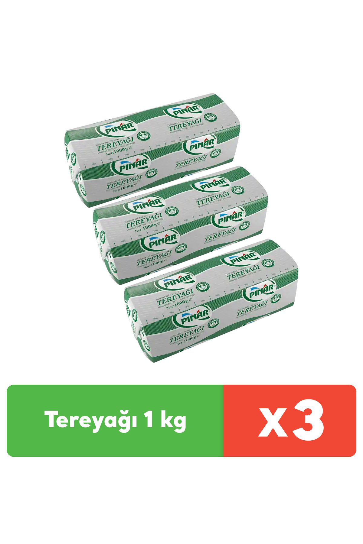 Tereyağı 1 Kg X 3 Adet
